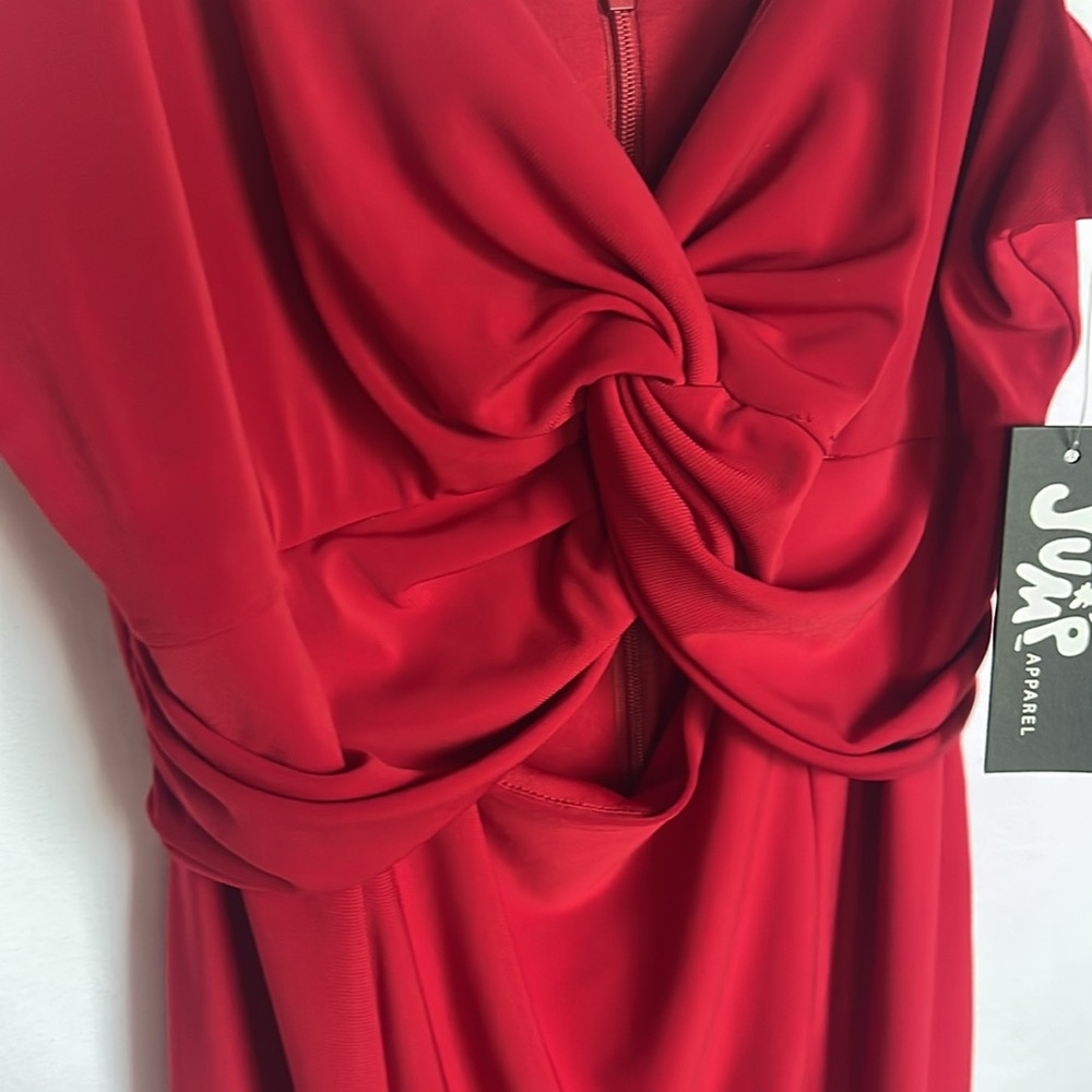 Jump Red Keyhole Sundress Mini - Picture 3 of 5